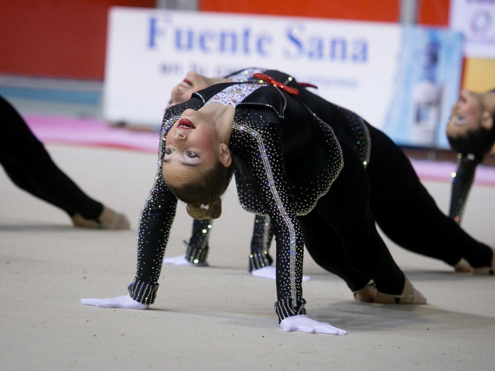 Fase Final del XXIII Campeonato de Aragón de Promoción de Gimnasia Rítmica en el Palacio de los Deportes de Zaragoza.