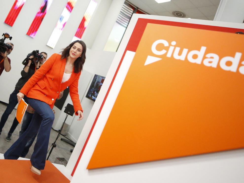 Inés Arrimadas, portavoz de Ciudadanos.