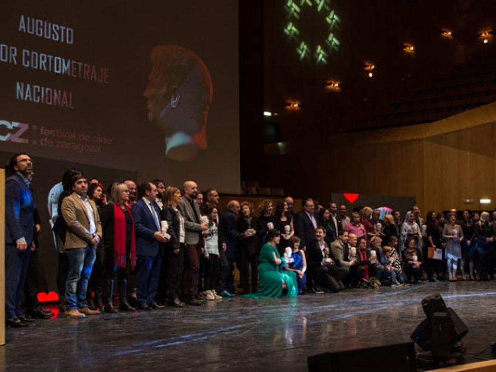 Foto de familia de la 23º edición del Festival de Cine de Zaragoza.