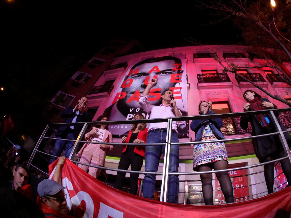 Victoria electoral del PSOE en las elecciones generales.
