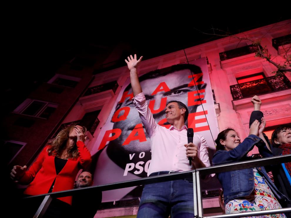 Victoria electoral del PSOE en las elecciones generales.