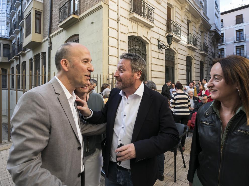 Carmelo Asensio, José Luis Soro y Ángela Labordeta.