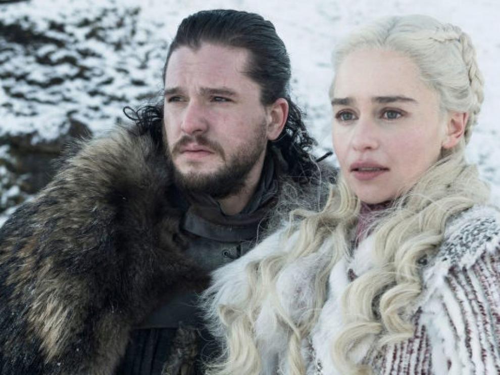 Jon Snow y Daenerys Targaryen, dos de los protagonistas de la serie