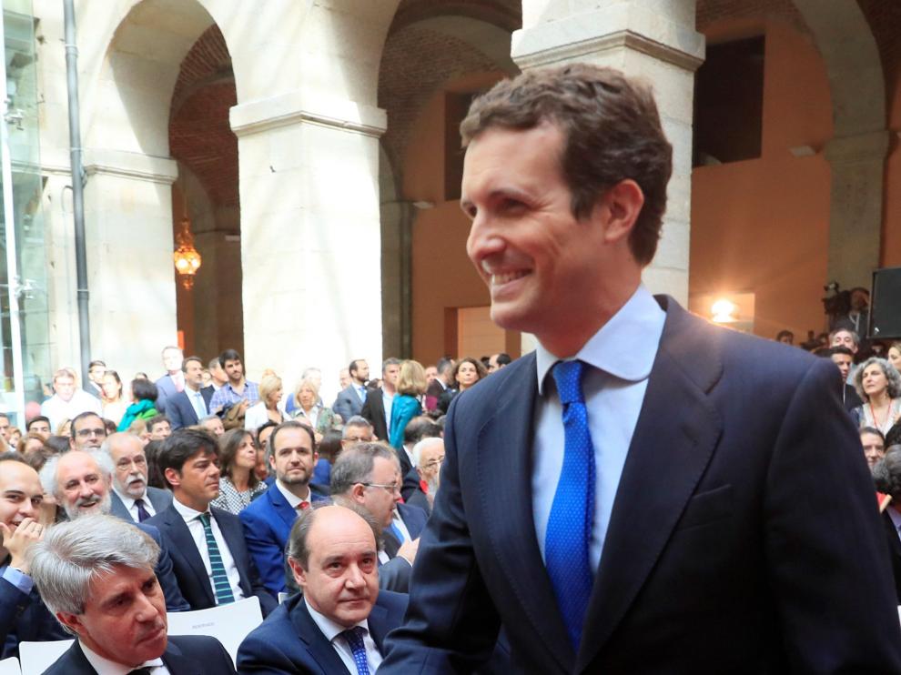 El presidente del PP, Pablo Casado.