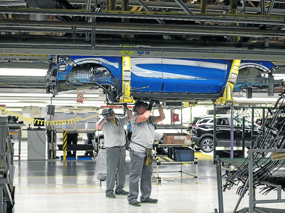 Imagen de la planta automovilístca de Opel España, del grupo PSA, en Figueruelas.