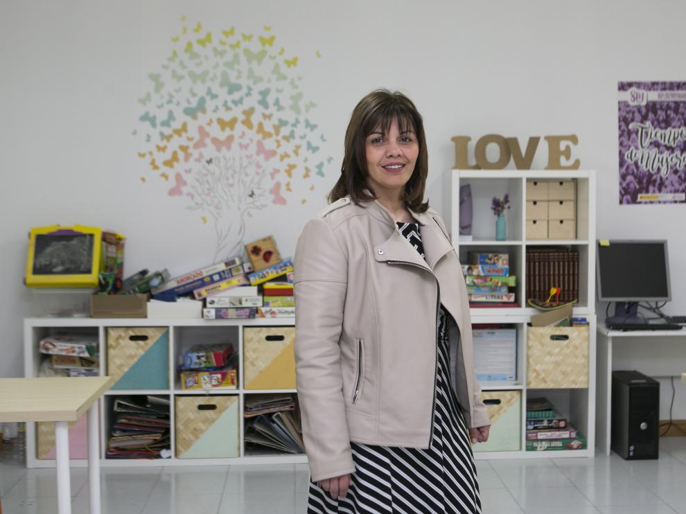 Vanessa en la Asociación de Madres Solas (Amasol).