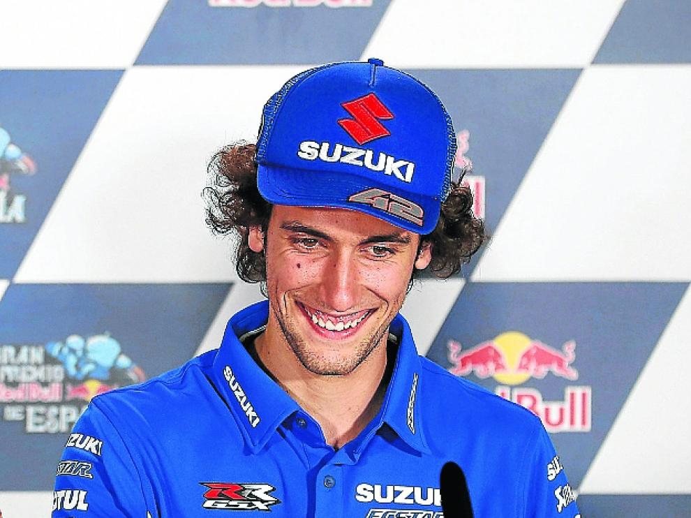 Alex Rins, el jueves en Jerez de la Frontera.