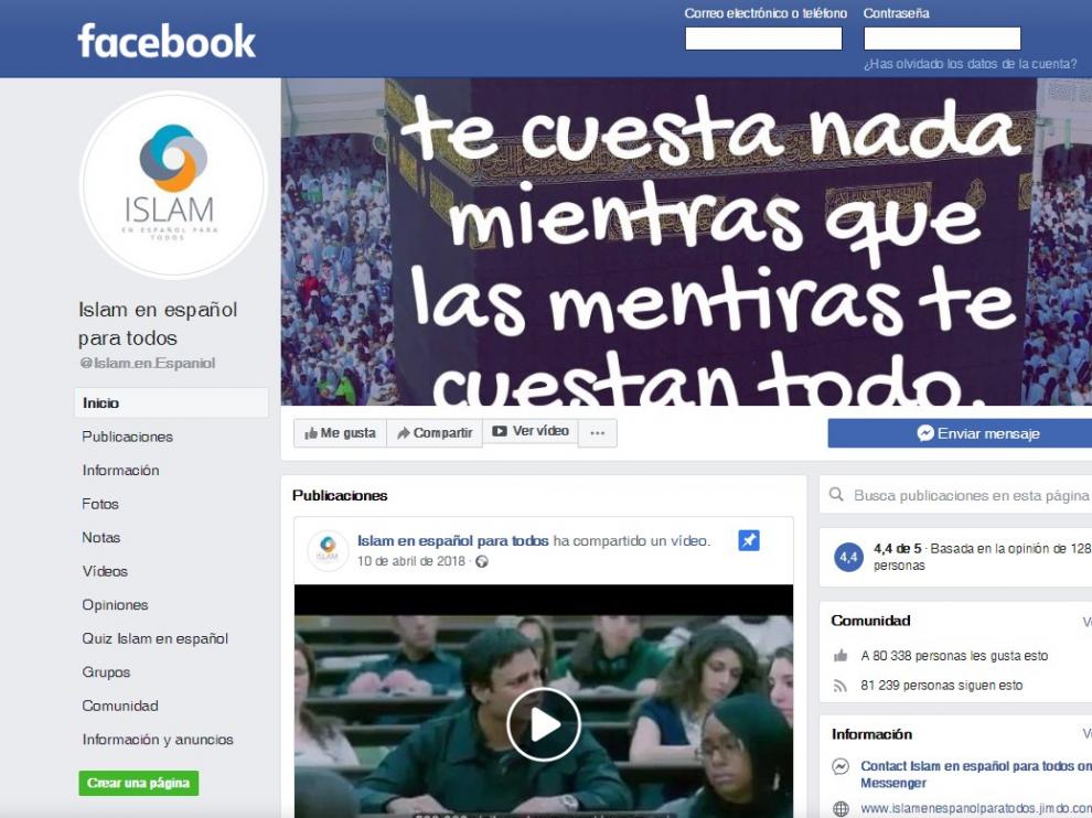 El grupo de Facebook 'Islam en Español'.