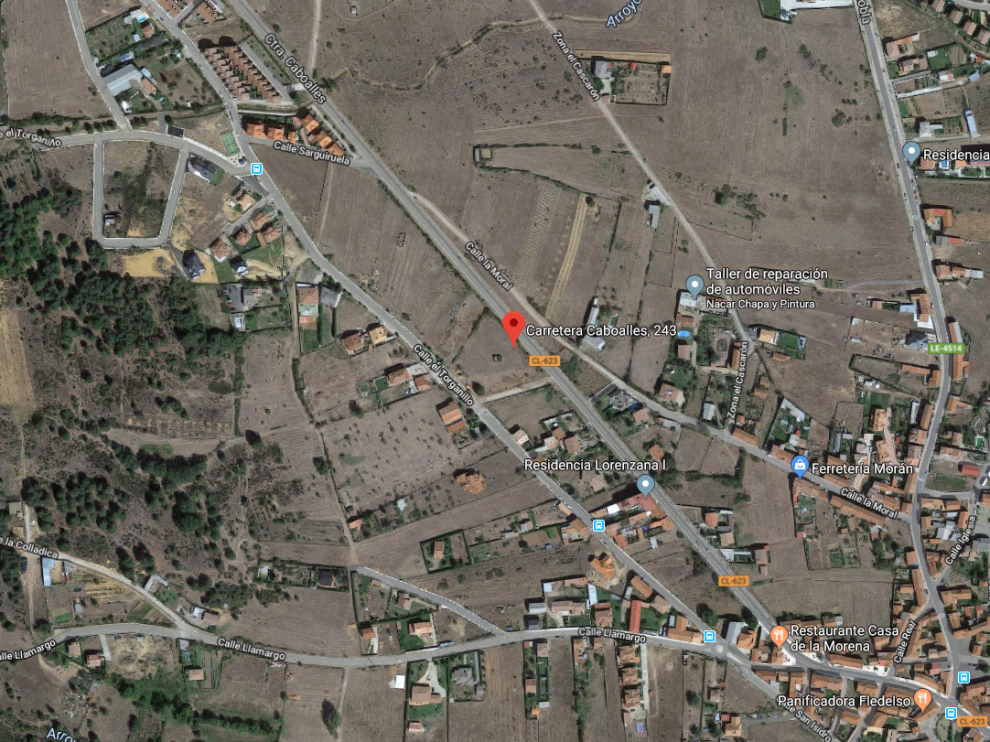 El suceso tuvo lugar en el número 243 de la carretera de Caboalles de San Andrés del Rabanedo.