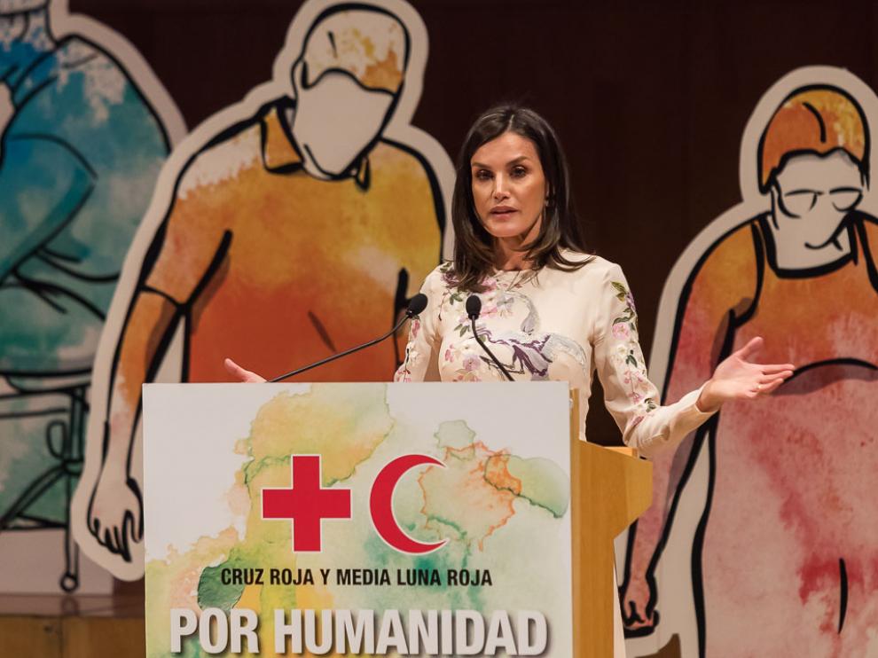 La reina Letizia preside en Zaragoza el acto central del Día Mundial de Cruz Roja