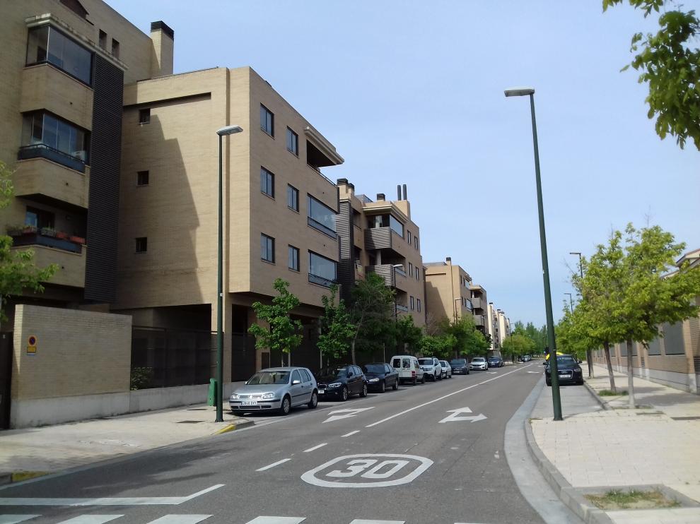Paseo Lagos de Alba, en Miralbueno, donde gana Ciudadanos.