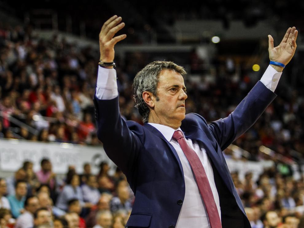 Porfirio Fisac, entrenador del Tecnyconta Zaragoza.