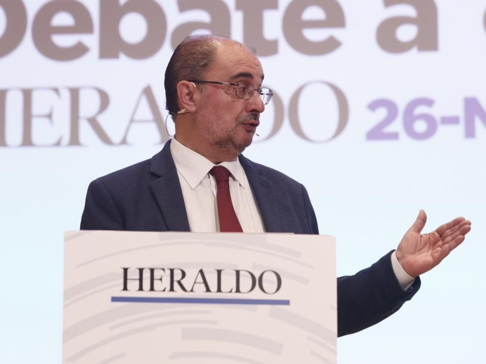 Javier Lambán, candidato del PSOE al Gobierno de Aragón.