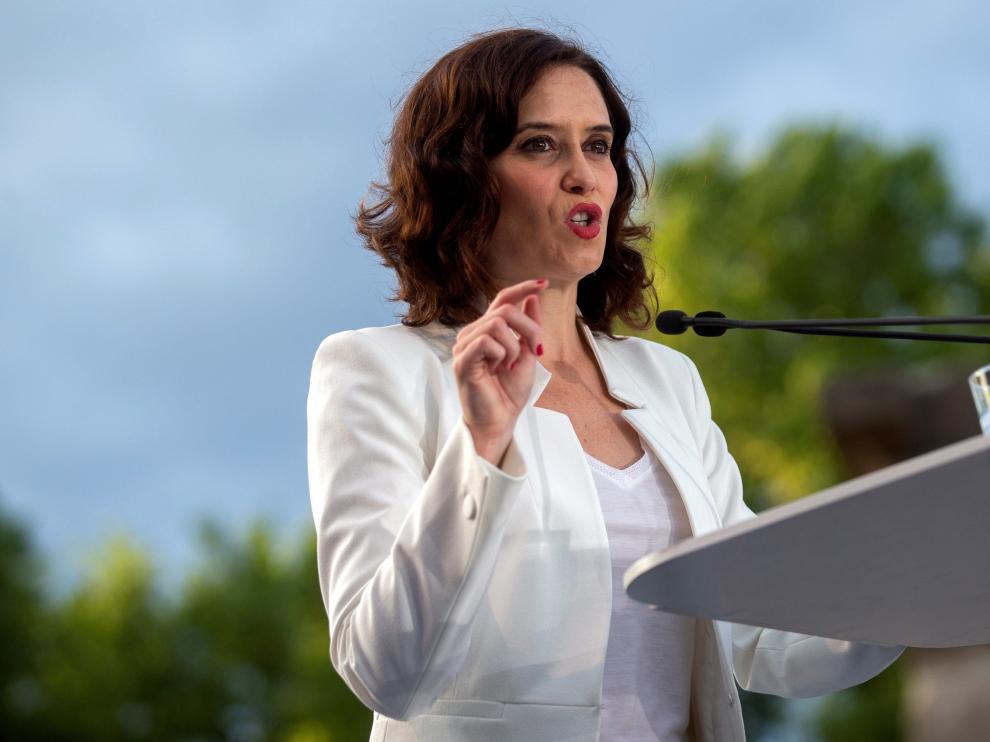 La candidata del PP a la Presidencia de la Comunidad de Madrid, Isabel Díaz Ayuso.