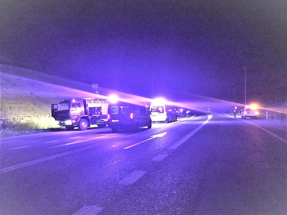 Los hechos ocurrieron en el kilómetro 208, en la N-240, a la altura de Huesca, sobre las 22.00, y la víctima moría horas más tarde en el hospital.