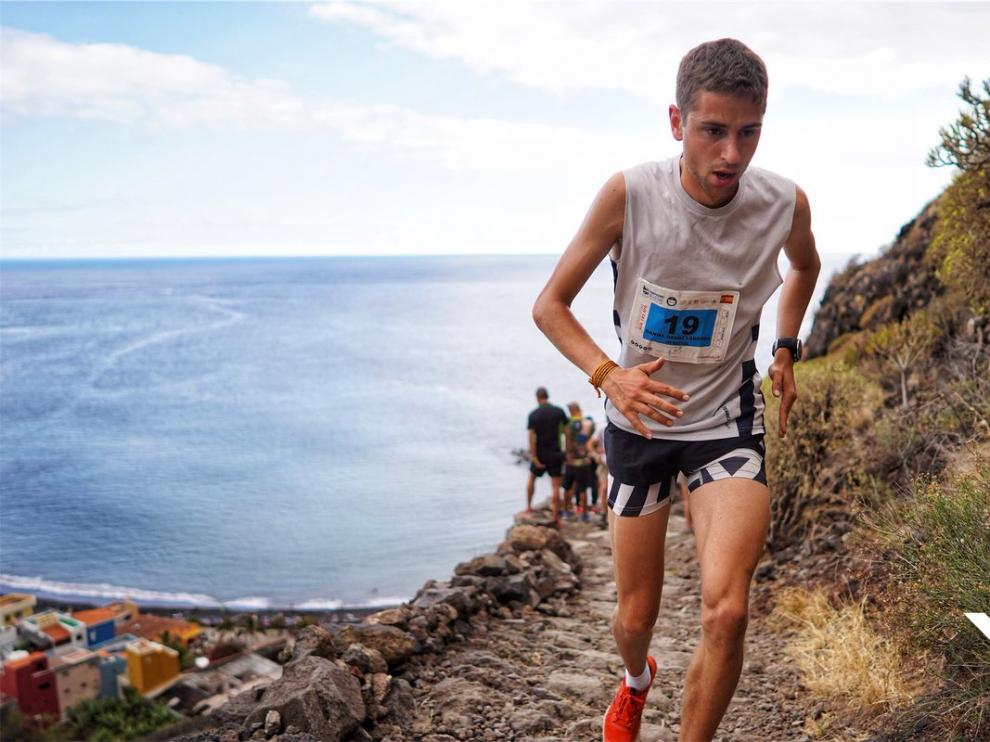 Daniel Osanz, primero en el Kilómetro Vertical de la Transvulcania 2019