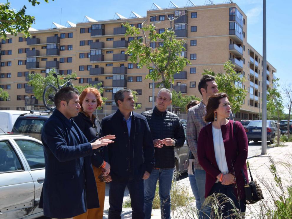 Sara Fernández en el barrio de Arcosur.
