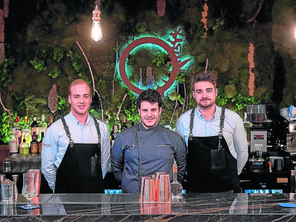 Daniel Pérez, Alejandro García y Jorge Lahuerta, responsables del Saucco.