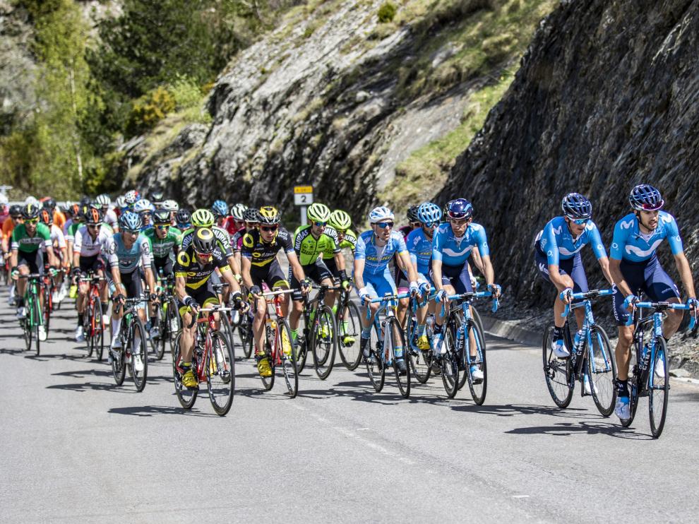 El pelotón, en la pasada edición de la Vuelta Aragón