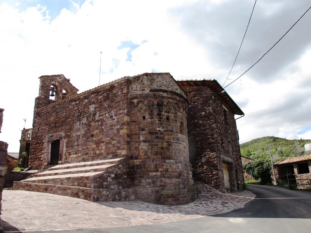 La iglesia de Villarrué, tal y como ha quedado tras la restauración.