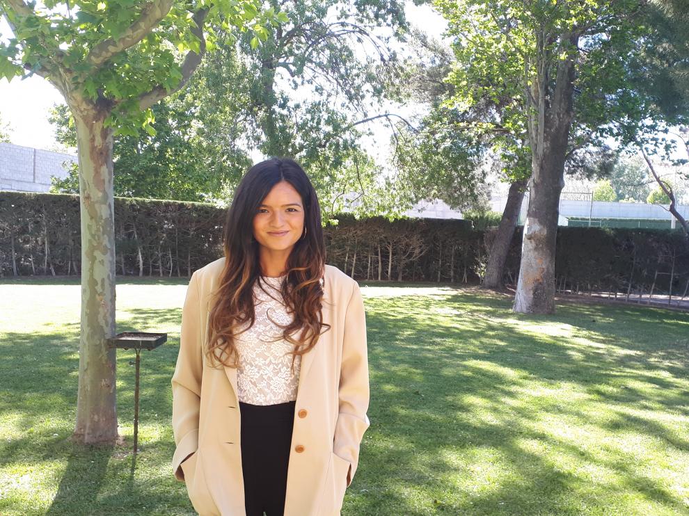 Sonia Rivas, nº 1 del MIR en Aragón, en Zaragoza.