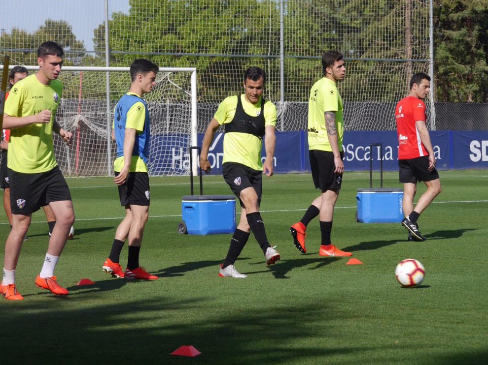 Juanjo Camacho, en el entrenamiento posterior al anuncio de su retirada.
