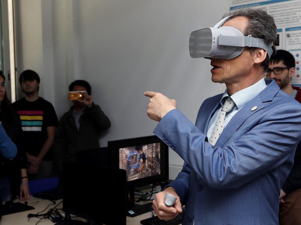 El ministro de Ciencia ha estado este miércoles en Zaragoza para visitar las instalaciones I3A.