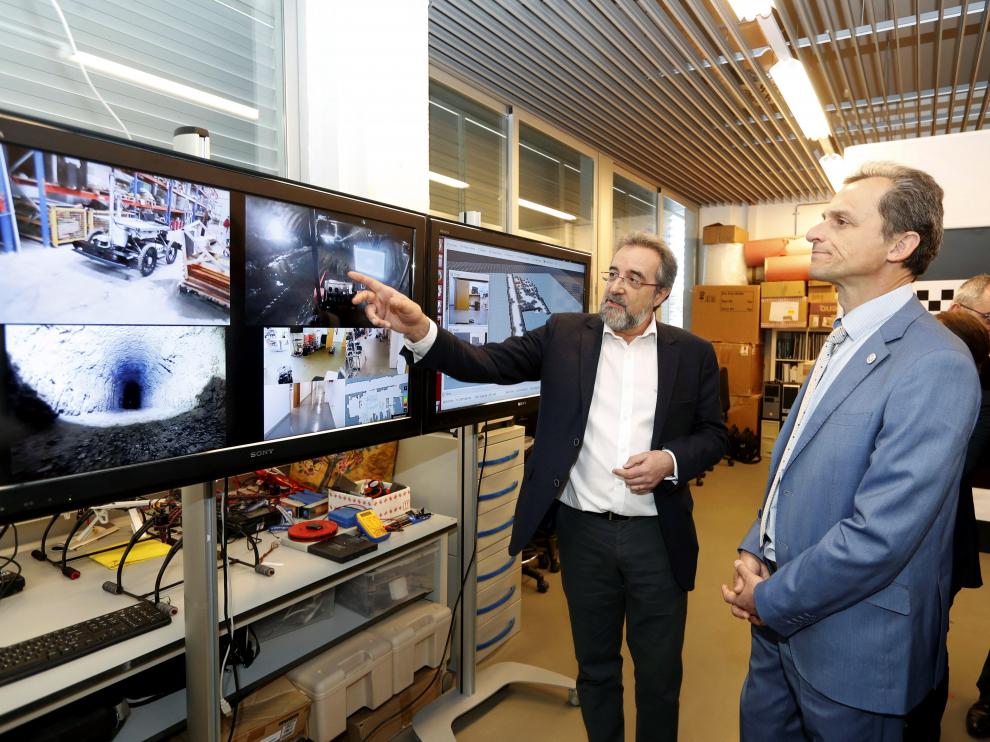 El ministro de Ciencia ha estado este miércoles en Zaragoza para visitar las instalaciones I3A.