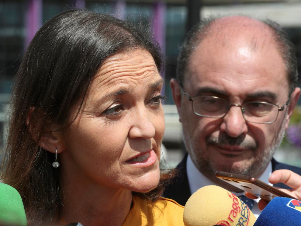 Hasta Zaragoza ha viajado este jueves la ministra de Industria, Comercio y Turismo en funciones, Reyes Maroto.