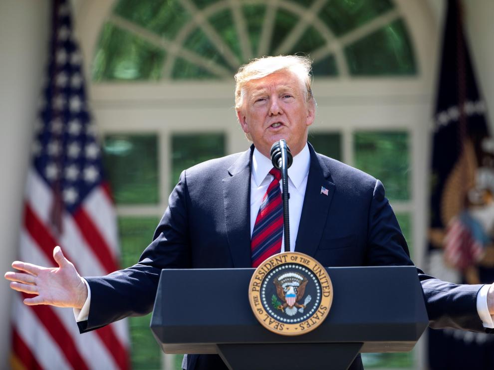 Trump, este jueves en la Casa Blanca.