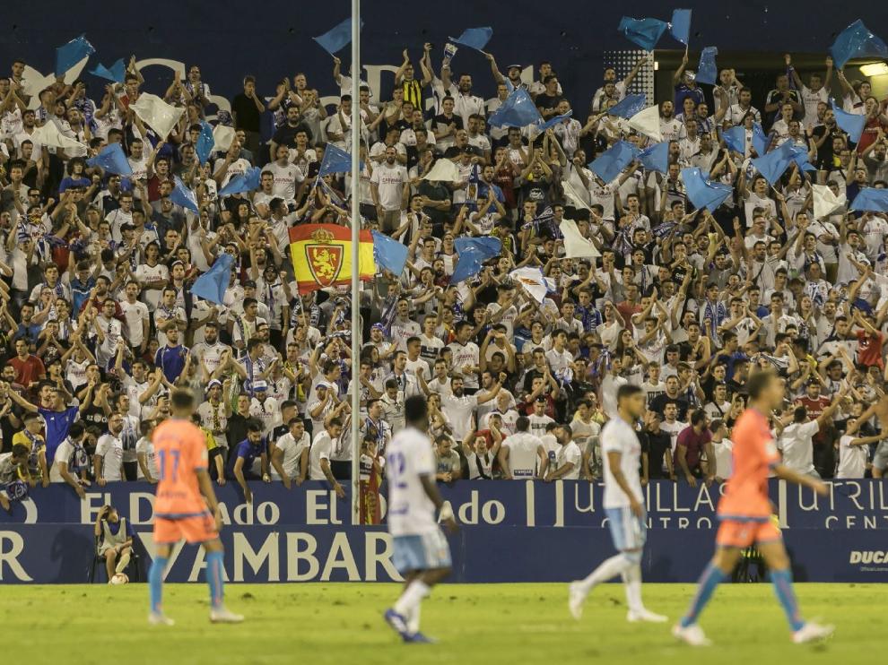 La Romareda, 19 de agosto pasado, primer partido de la actual liga ante el Rayo Majadahonda (2-1). Han pasado ya 9 meses.
