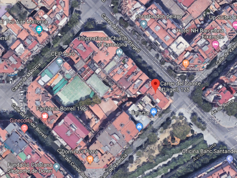 El tiroteo ha ocurrido en un piso situado en el número 125 de la calle Comte d'Urgell de Barcelona.
