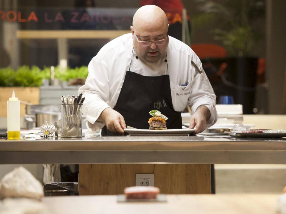 Darío Bueno, chef del hotel Abba, de Huesca, un experto en carnes de cordero.