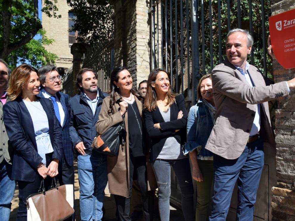 El candidato del PP a la alcaldía de Zaragoza, Jorge Azcón.