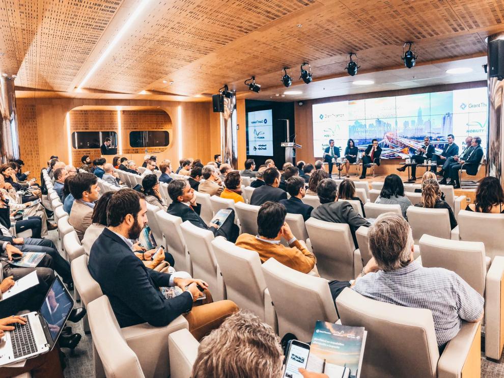 Asistentes a la presentación del I Observatorio de la Movilidad Sostenible que ha tenido lugar en Madri