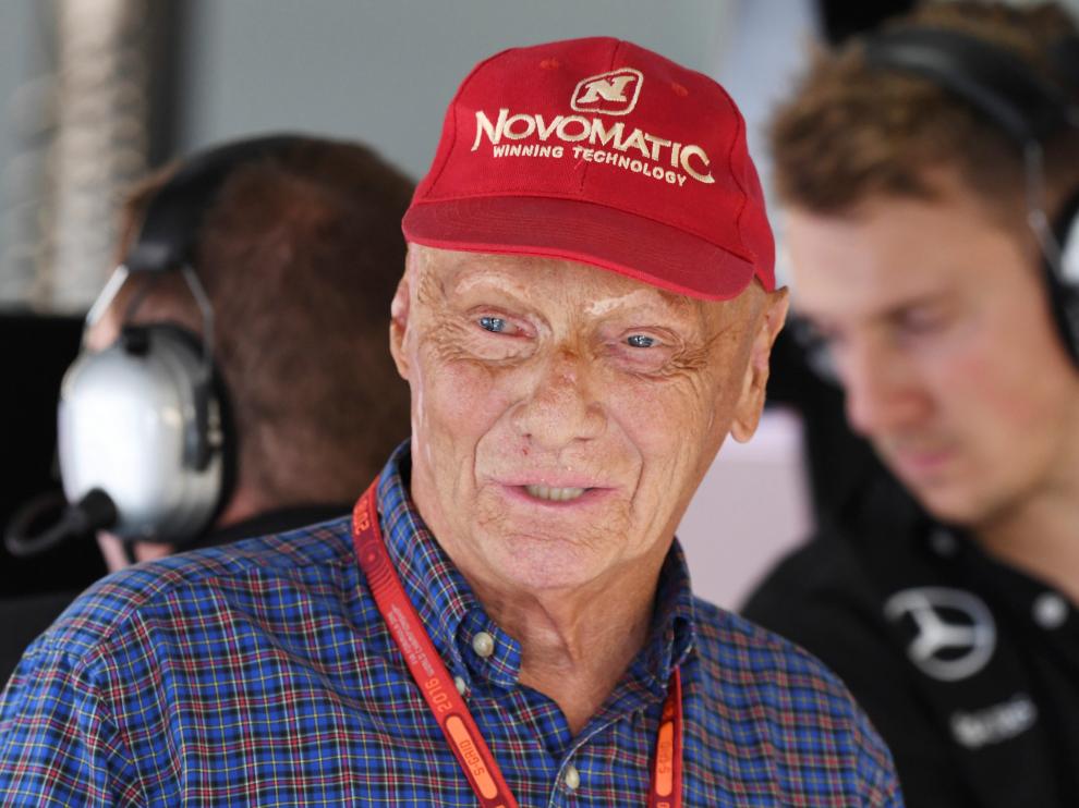 El expiloto austríaco Niki Lauda