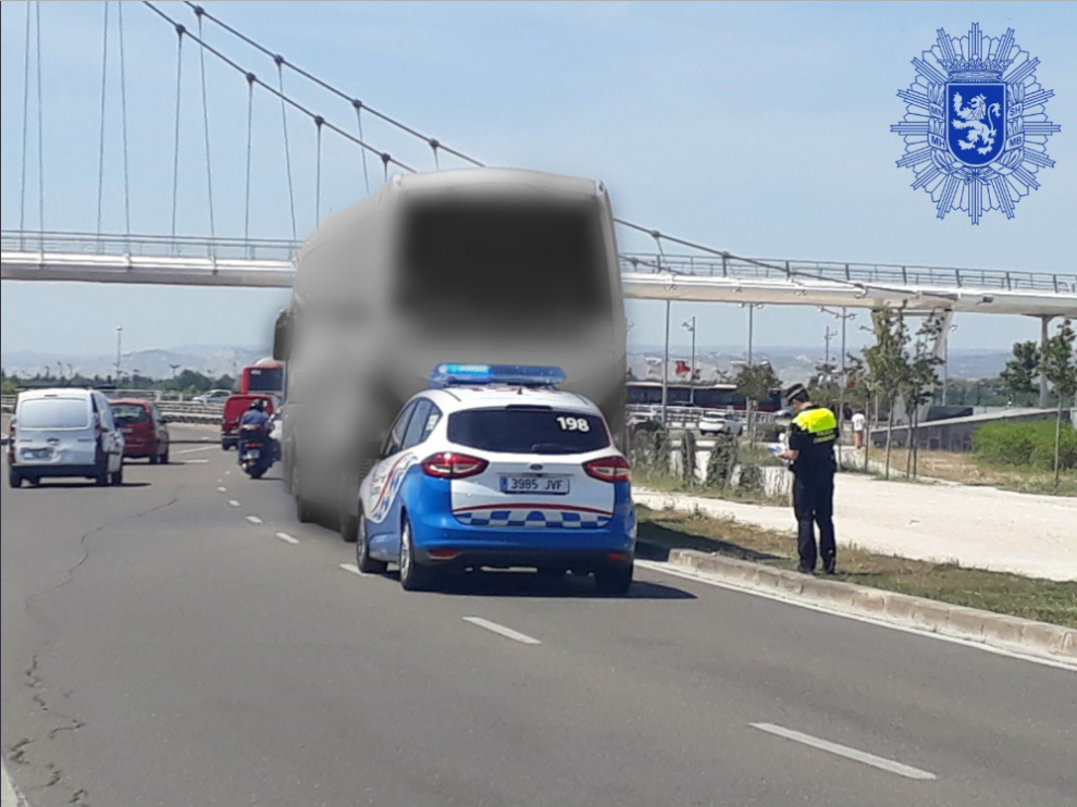 Imagen compartida por la Policía Local de Zaragoza a través de Twitter.