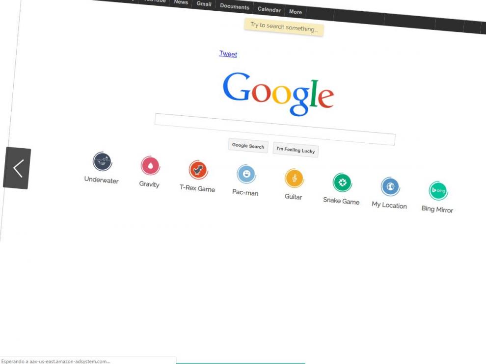 Prueba a poner 'askew' en la barra del buscador de Google.