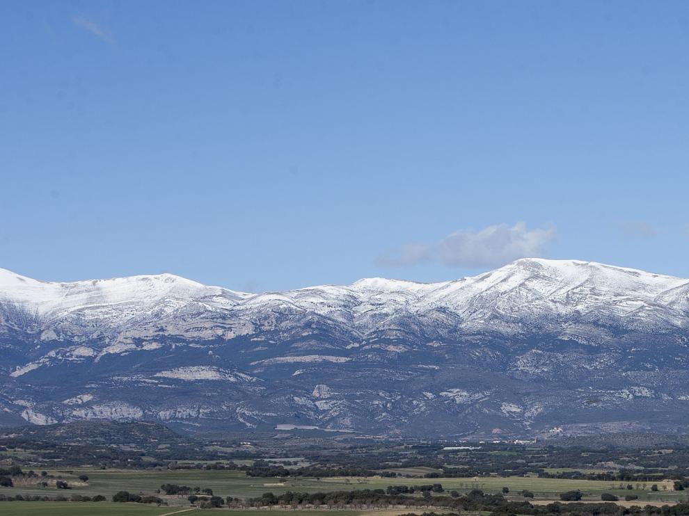 Vista panorámica desde la localidad oscense de Angüés.