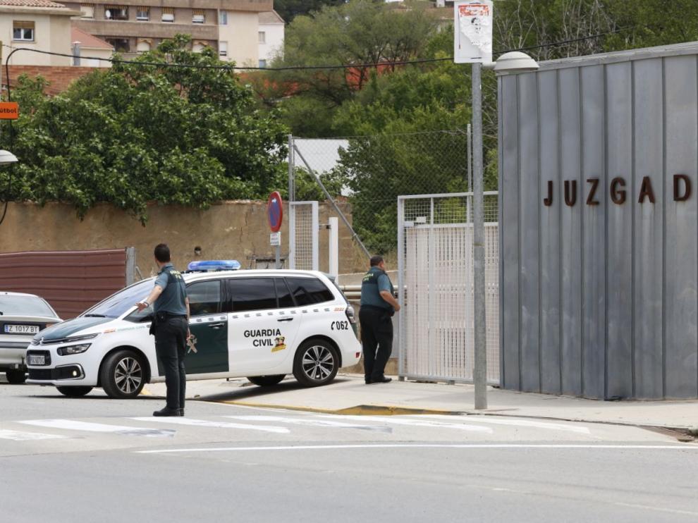 El presunto autor del ataque con ácido a Kamal M. H. ha sido trasladado a la cárcel de Zuera desde los juzgados de Caspe hacia las 13.30 de este jueves.