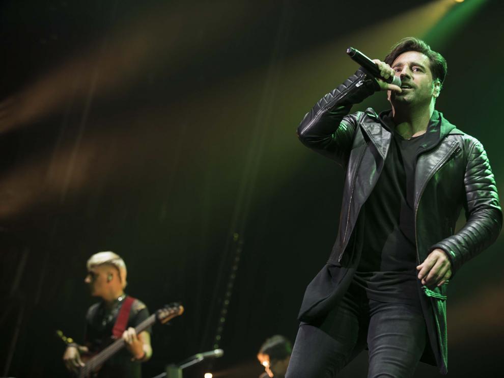Bustamante, en su concierto en las Fiestas del Pilar de 2018.