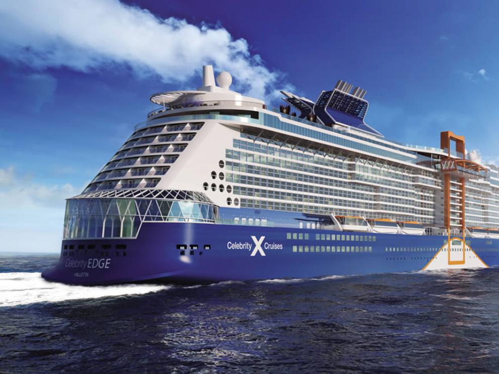 En febrero se puso en marcha el crucero de lujo Celebrity Edge, de la compañía Celebrity Cruises, y que cuenta también con vidrio de Ariño Duglass