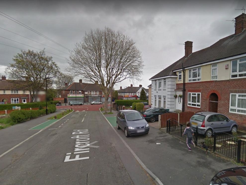 Una calle del área de Shiregreen, en Sheffield (Inglaterra).