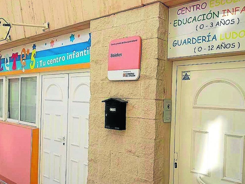 La escuela para niños de 0 a 3 años Soletes de Alcañiz.