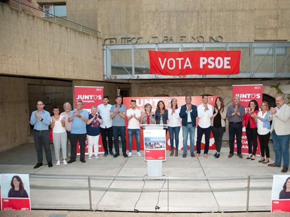 Mitin del PSOE en Utebo.