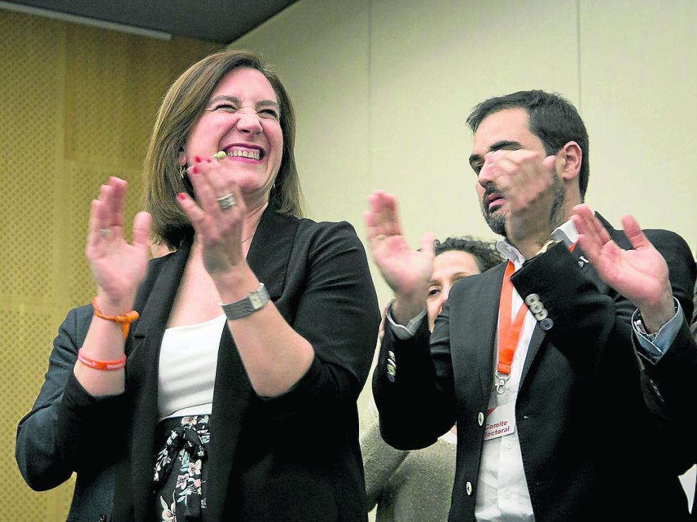 La candidata de Cs, Sara Fernández, afronta las tres próximas semanas de negociación con la perspectiva de ser la llave para la alcaldía.