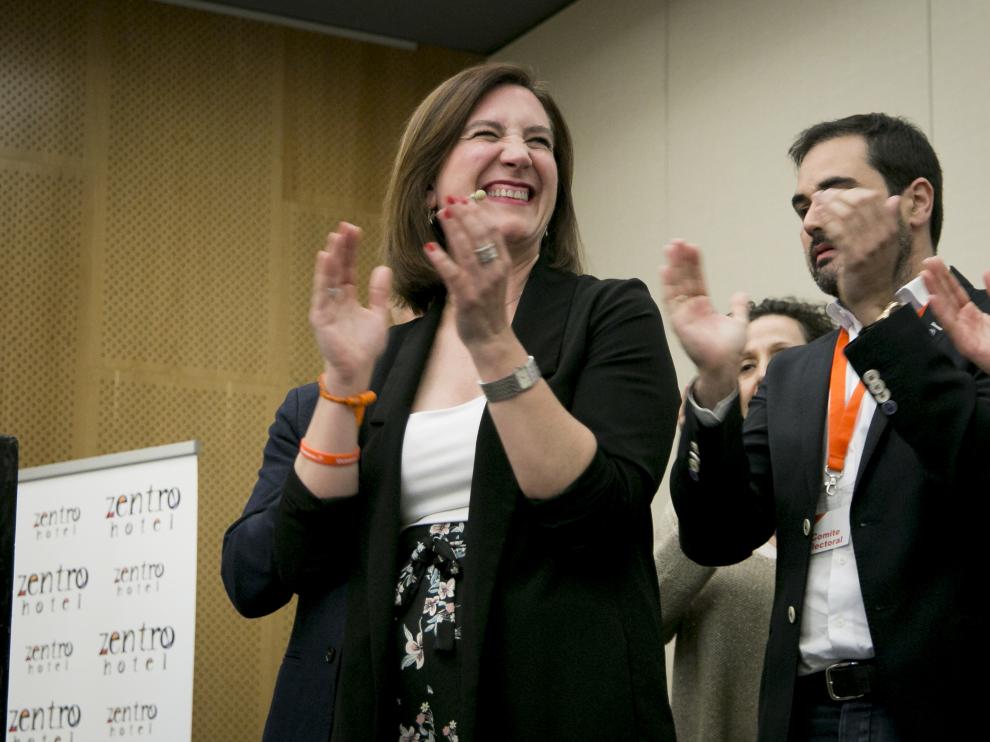 Sara Fernández logró 6 concejales para Cs en el Ayuntamiento de Zaragoza