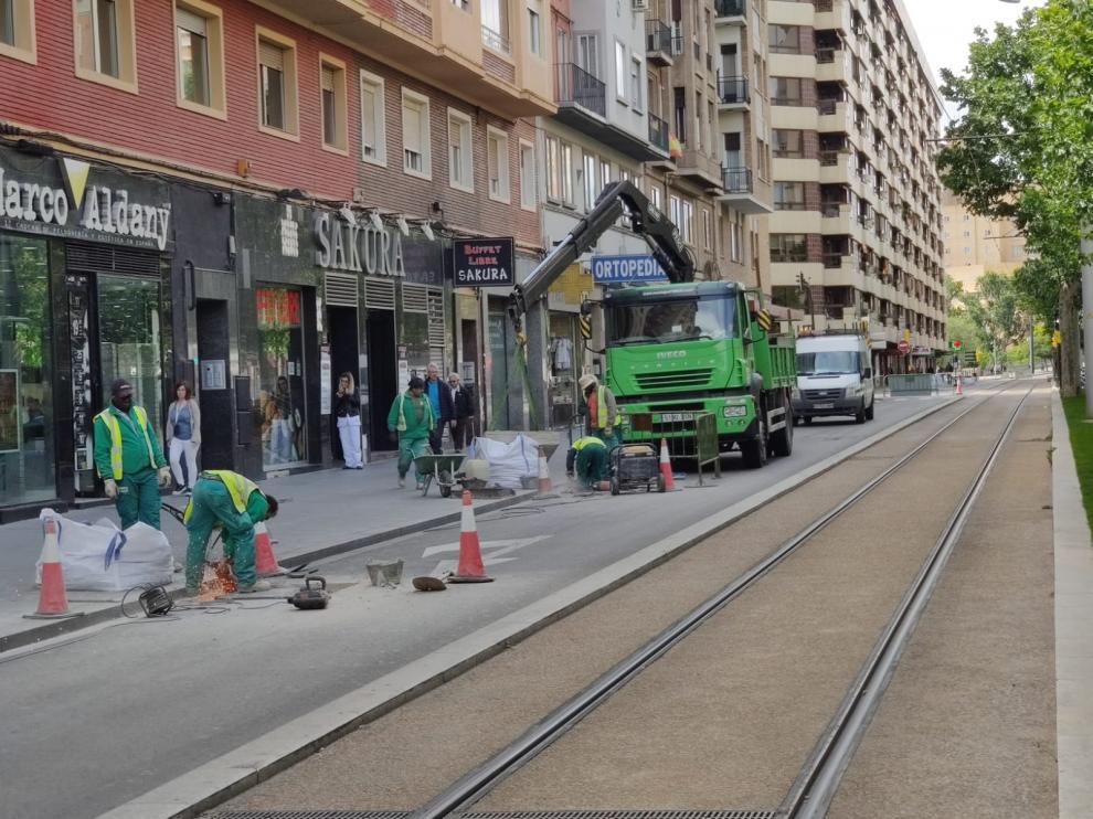 Cortado un tramo de Fernando el Católico por una reparación