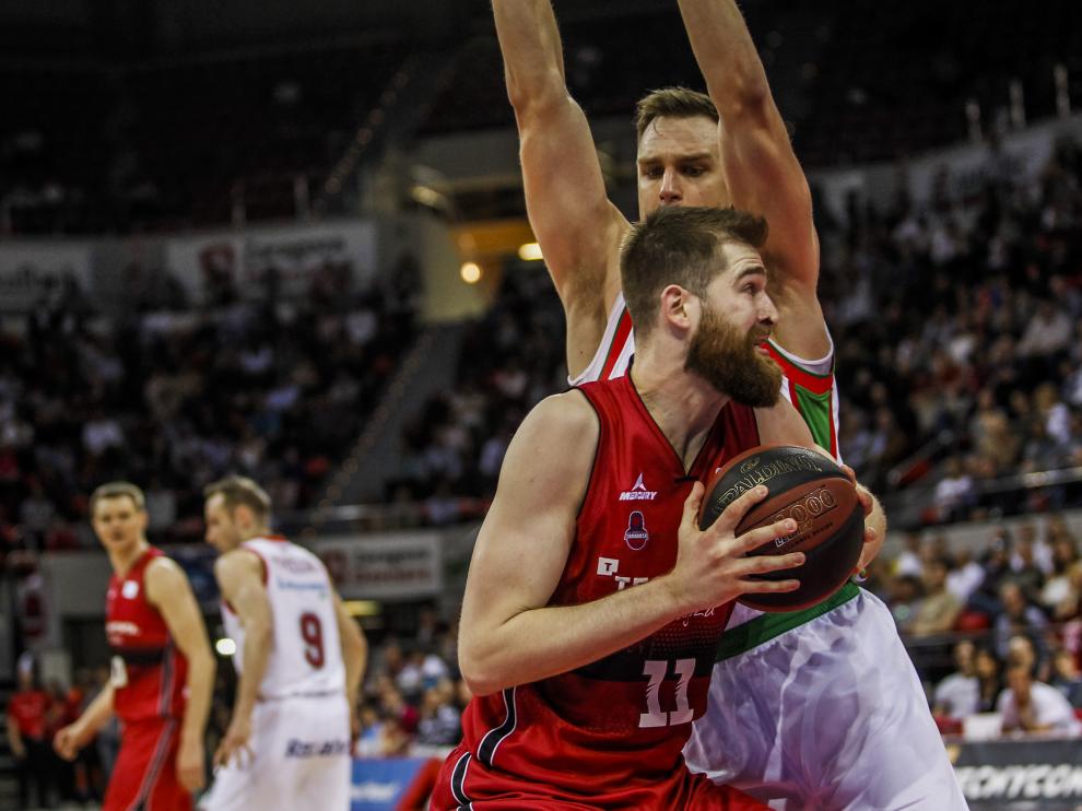 Radovic, durante el último enfrentamiento entre Tecnyconta y Baskonia.