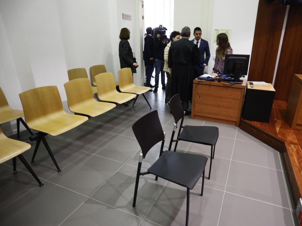 Imagen del juicio que tuvo que ser suspendido en la Audiencia Provincial.